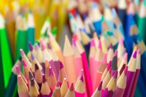 A selection of pencils in various colours