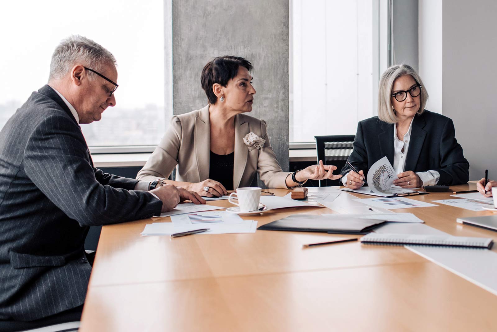 Executives in a business discussion