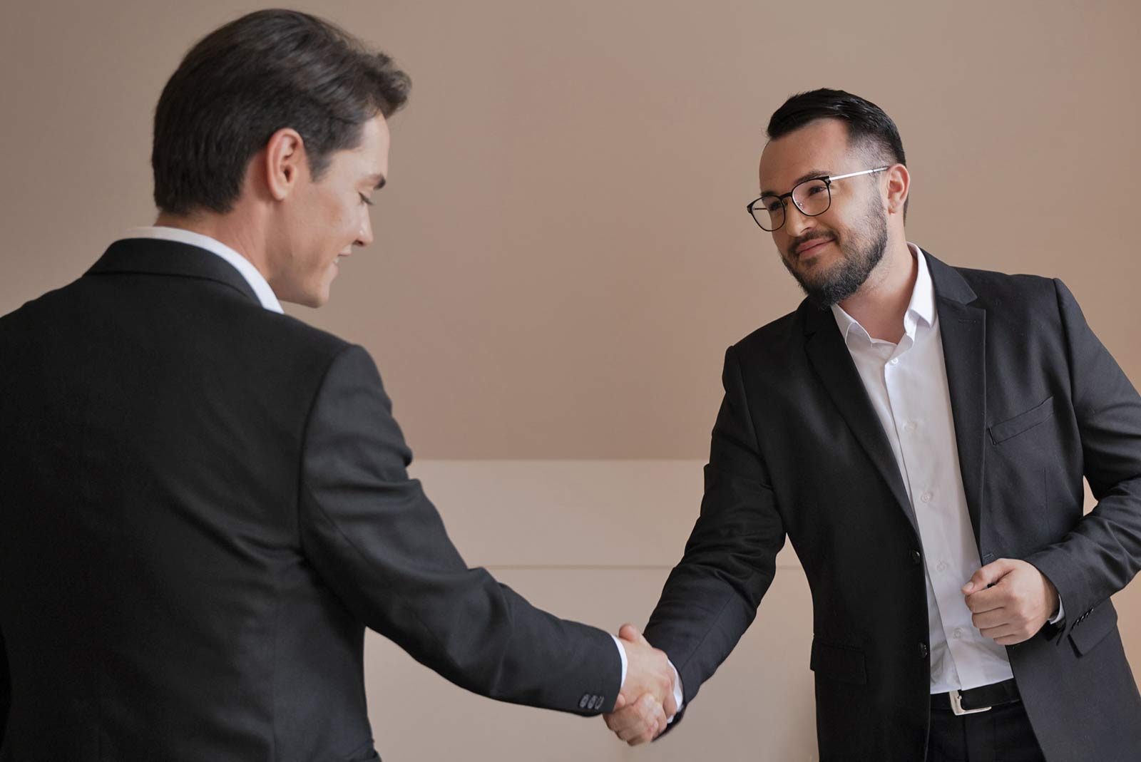 Business people shaking hands