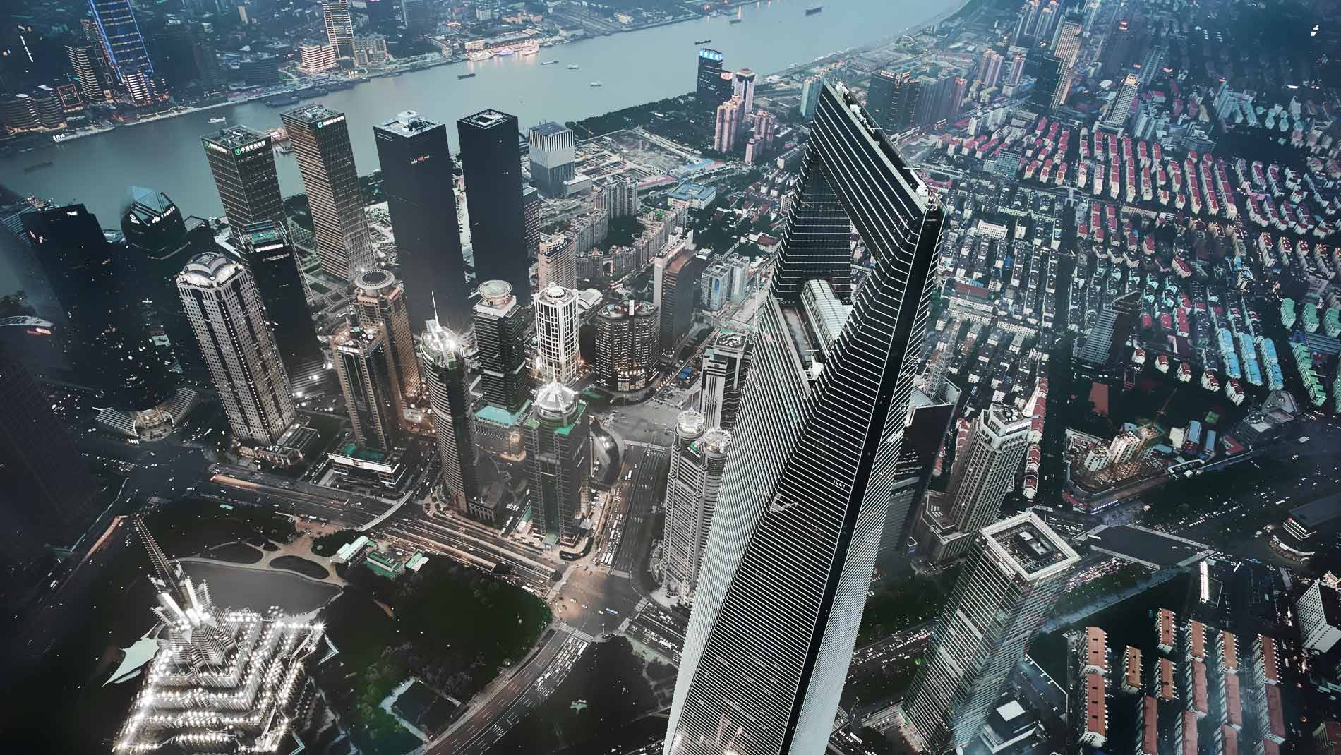 Offices on the Shanghai skyline